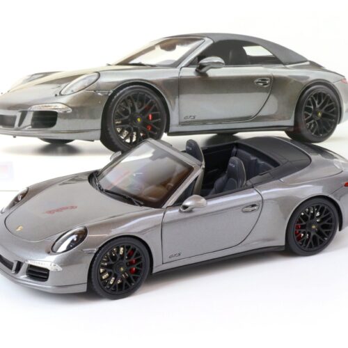 1:18 Schuco Porsche 911 (991) Carrera GTS Cabriolet grey metallic