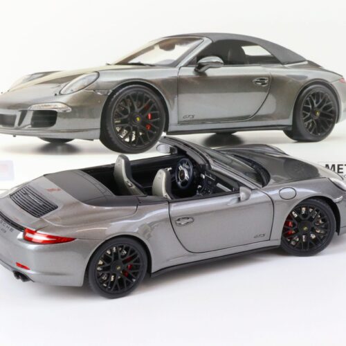 1:18 Schuco Porsche 911 (991) Carrera GTS Cabriolet grey metallic