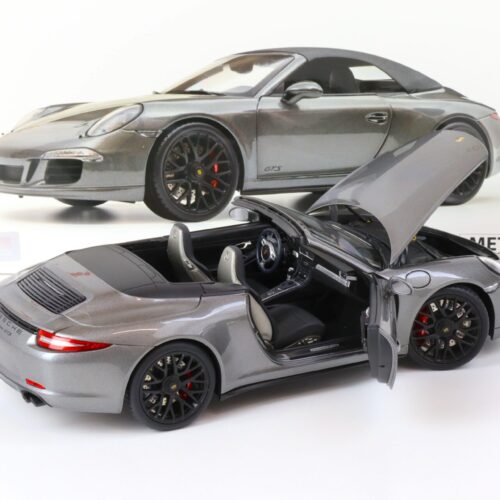 1:18 Schuco Porsche 911 (991) Carrera GTS Cabriolet grey metallic