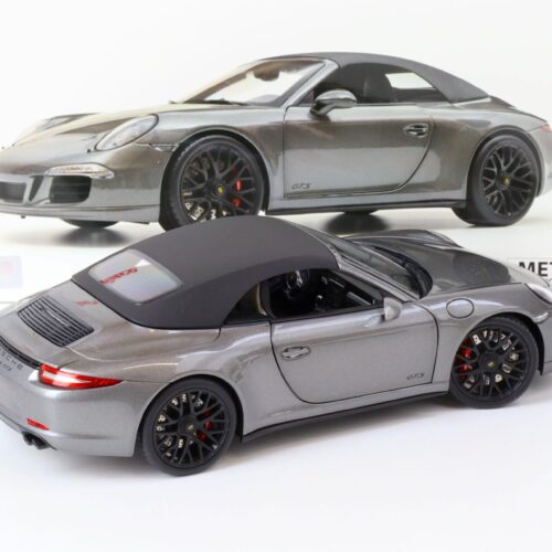 1:18 Schuco Porsche 911 (991) Carrera GTS Cabriolet grey metallic