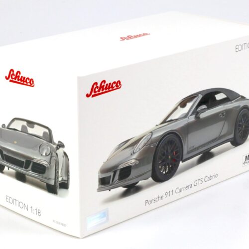 1:18 Schuco Porsche 911 (991) Carrera GTS Cabriolet grey metallic