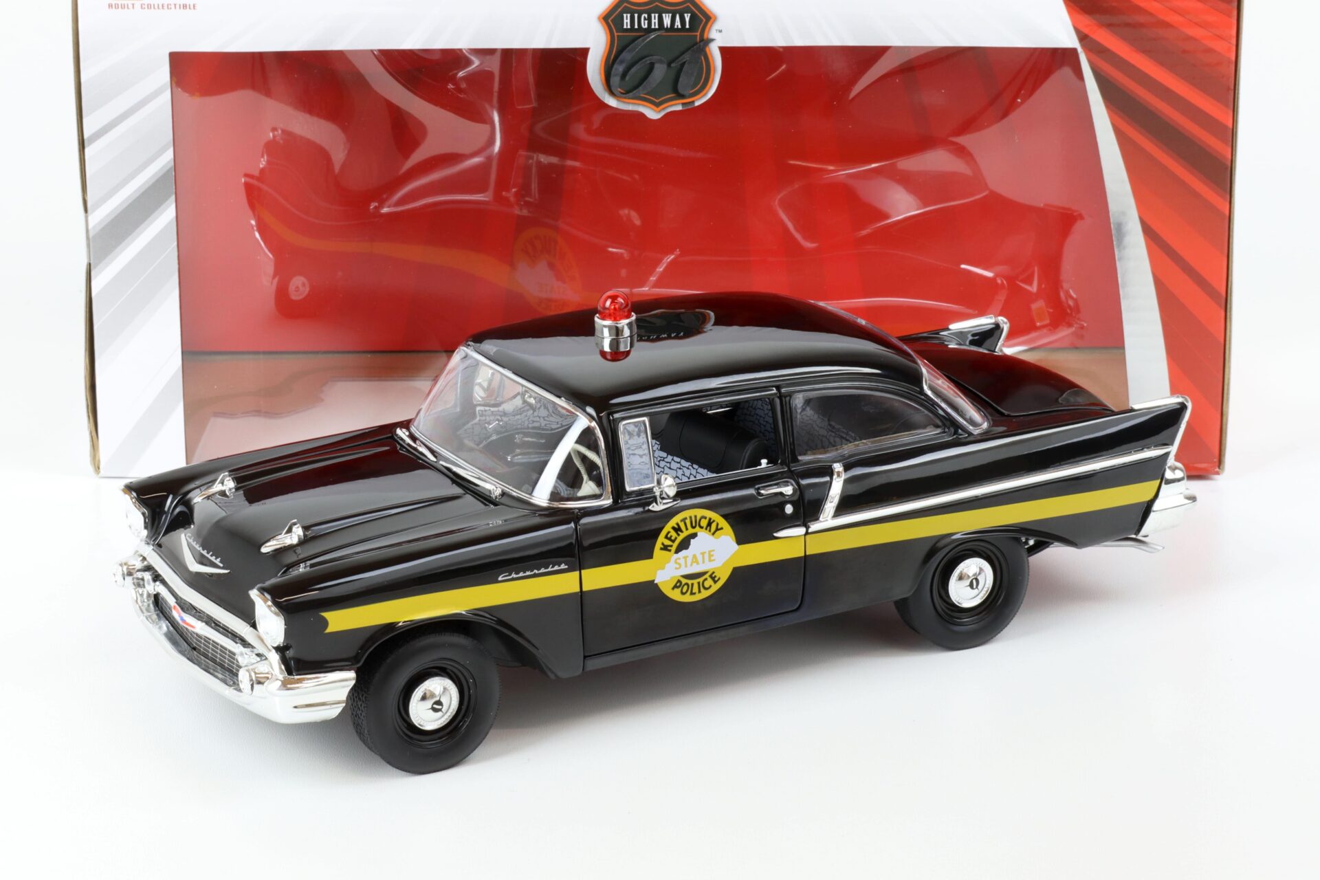 ID 67694 orig.jpg 1:18 Highway61 1957 Chevrolet Bel Air 150 Sedan Kentucky State Police black