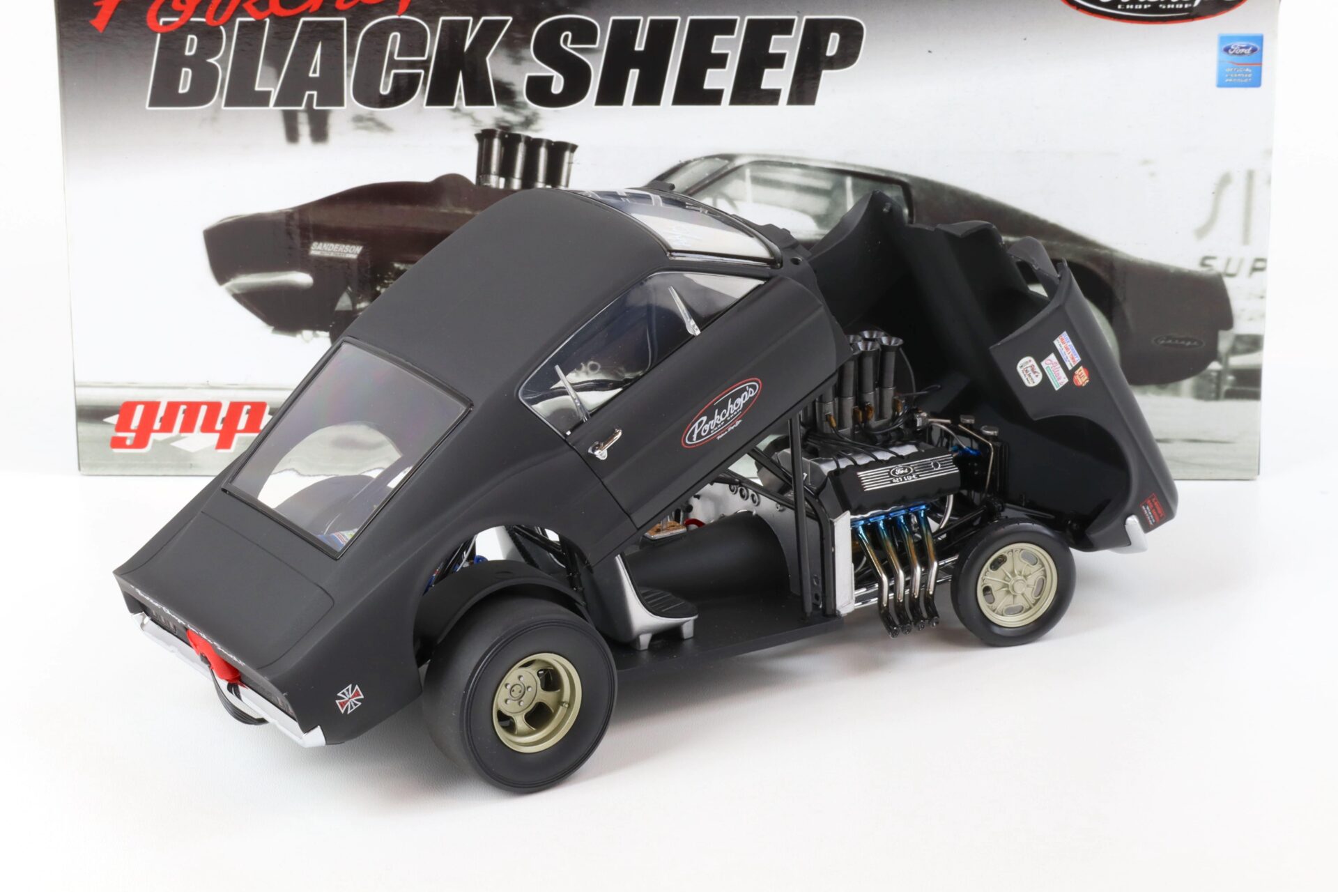 1:18 GMP 1967 Ford Mustang Porkchop´s BLACK SHEEP matt black