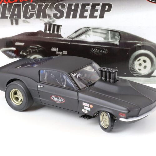 1:18 GMP 1967 Ford Mustang Porkchop´s BLACK SHEEP matt black