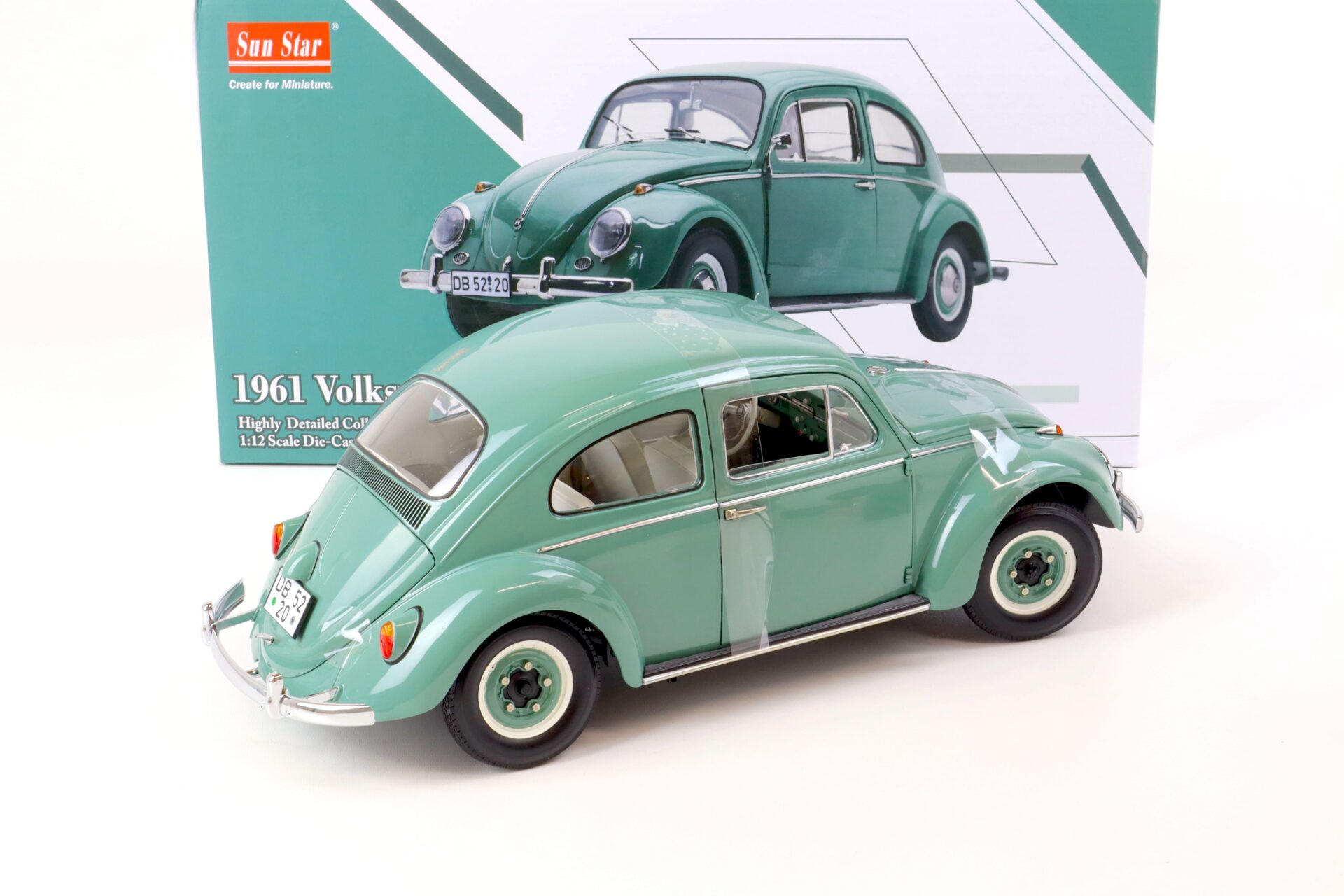 1:12 Sun Star 1961 Volkswagen VW Beetle Käfer Saloon turquoise green 5220
