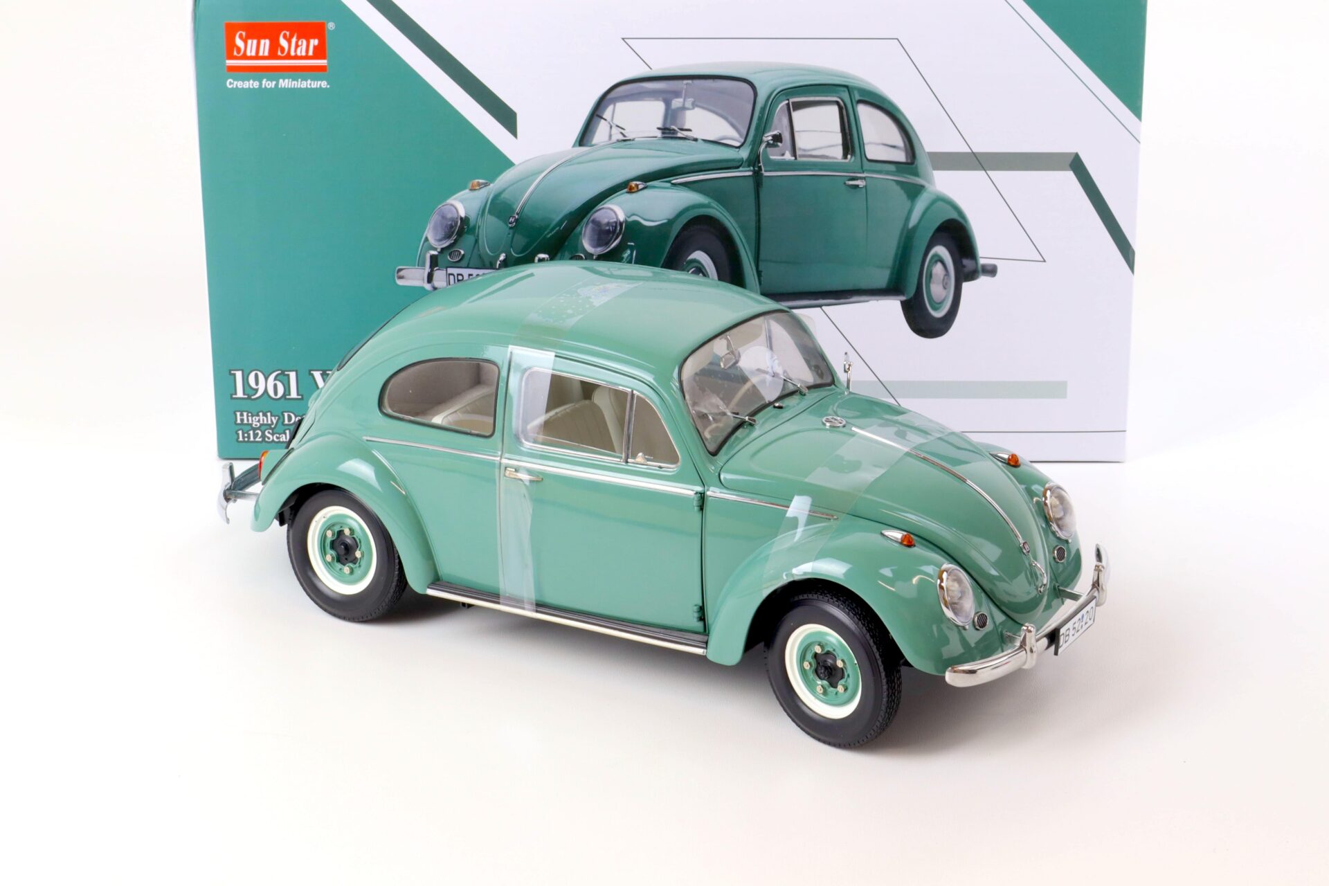 1:12 Sun Star 1961 Volkswagen VW Beetle Käfer Saloon turquoise green 5220