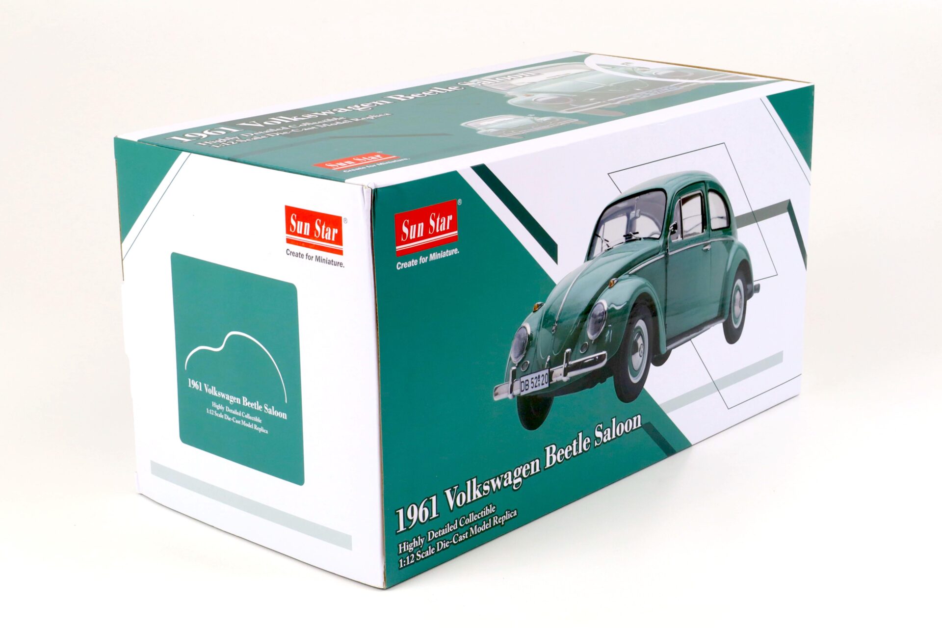 1:12 Sun Star 1961 Volkswagen VW Beetle Käfer Saloon turquoise green 5220