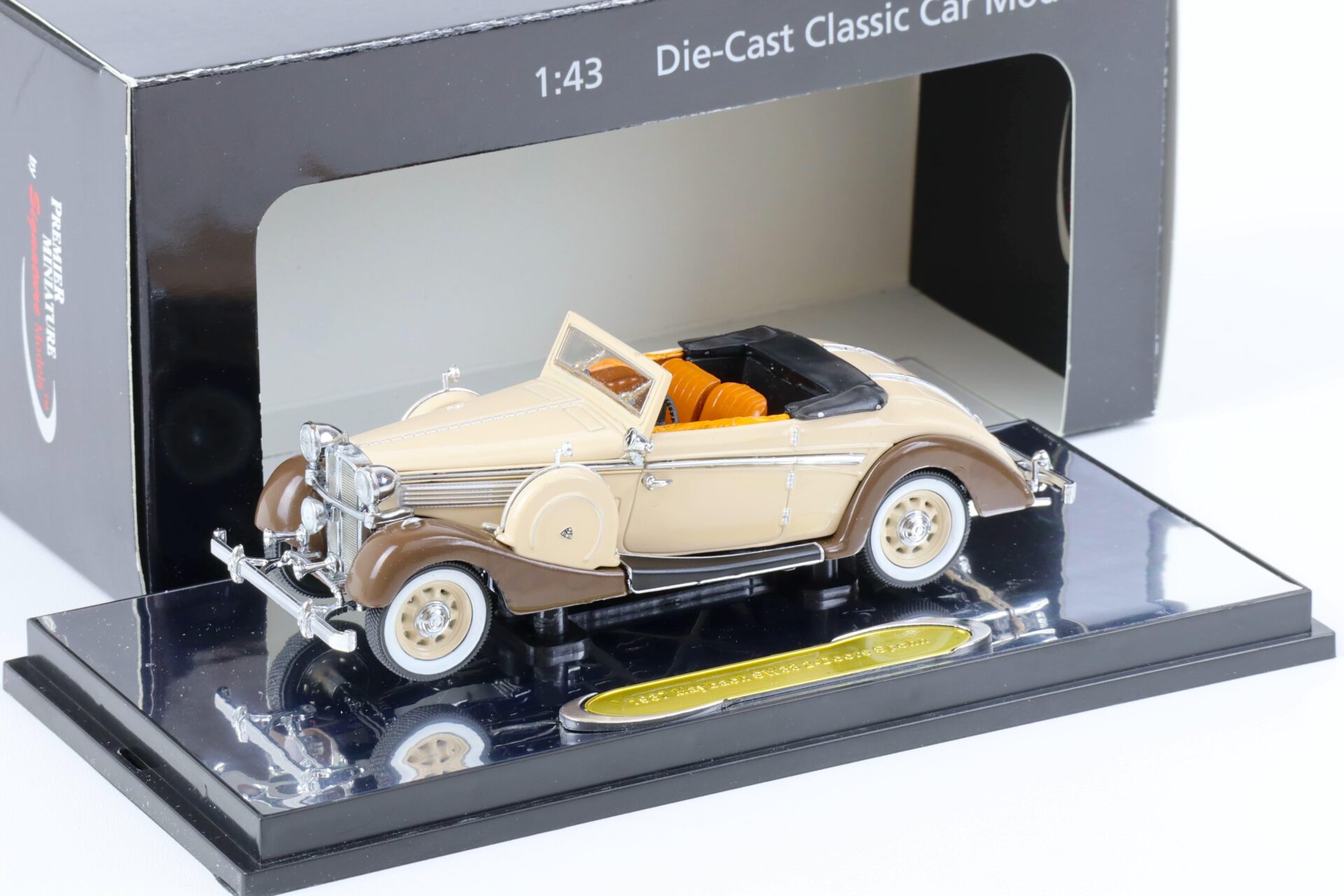 ID 68936 orig.jpg 1:43 Signature Models 1937 Maybach SW38 2-Doors Spohn beige/ brown