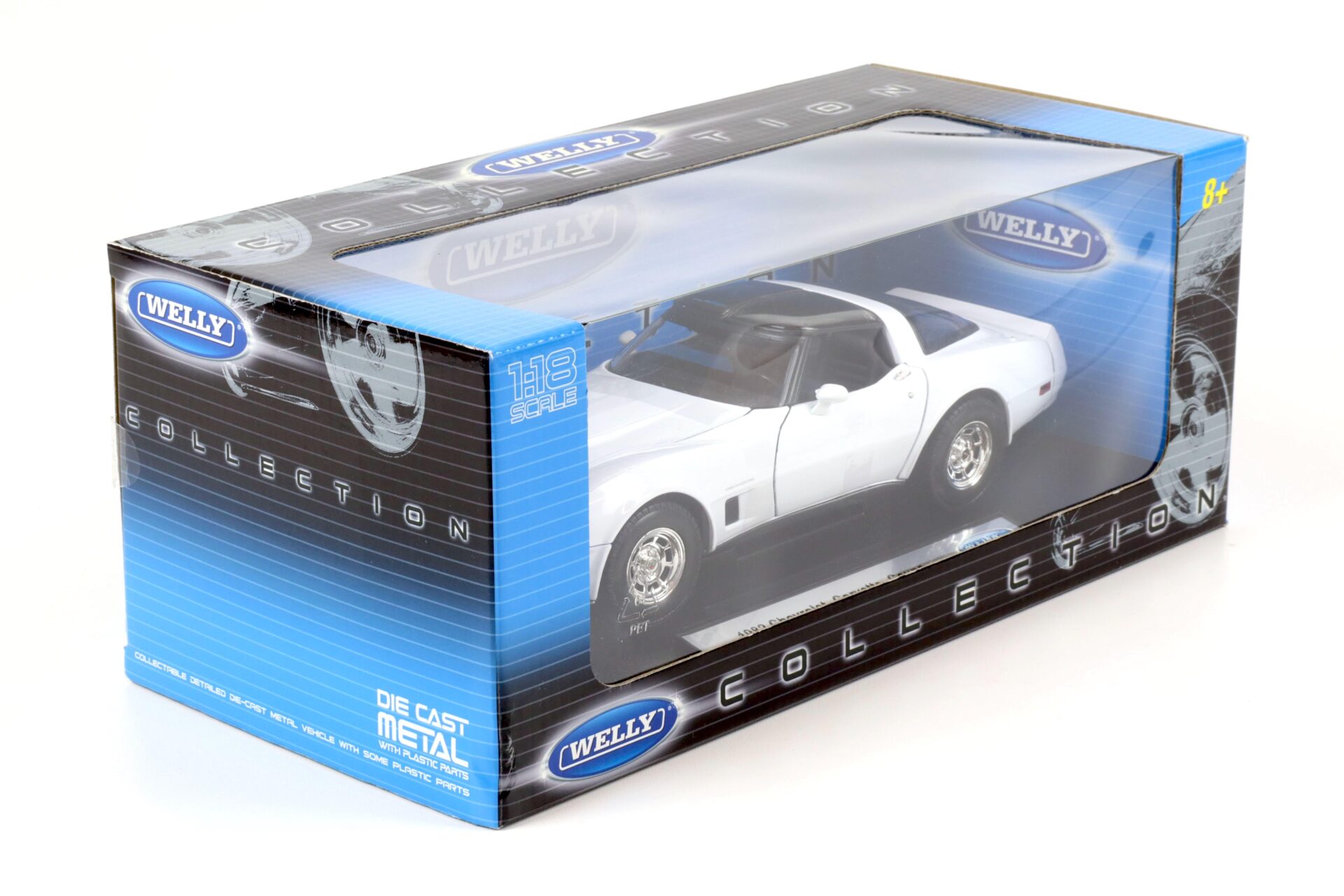 1:18 Welly 1982 Chevrolet Corvette Coupe white