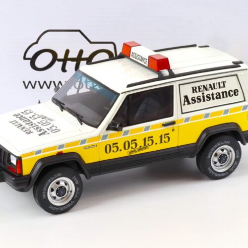 1:18 OTTO mobile OT939 Jeep Cherokee Renault Assistance white/ yellow 1989 - Image 1
