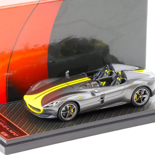1:43 BBR Ferrari Monza SP2 Icona Canna di fucile grey/ yellow - Limited 40 pcs.