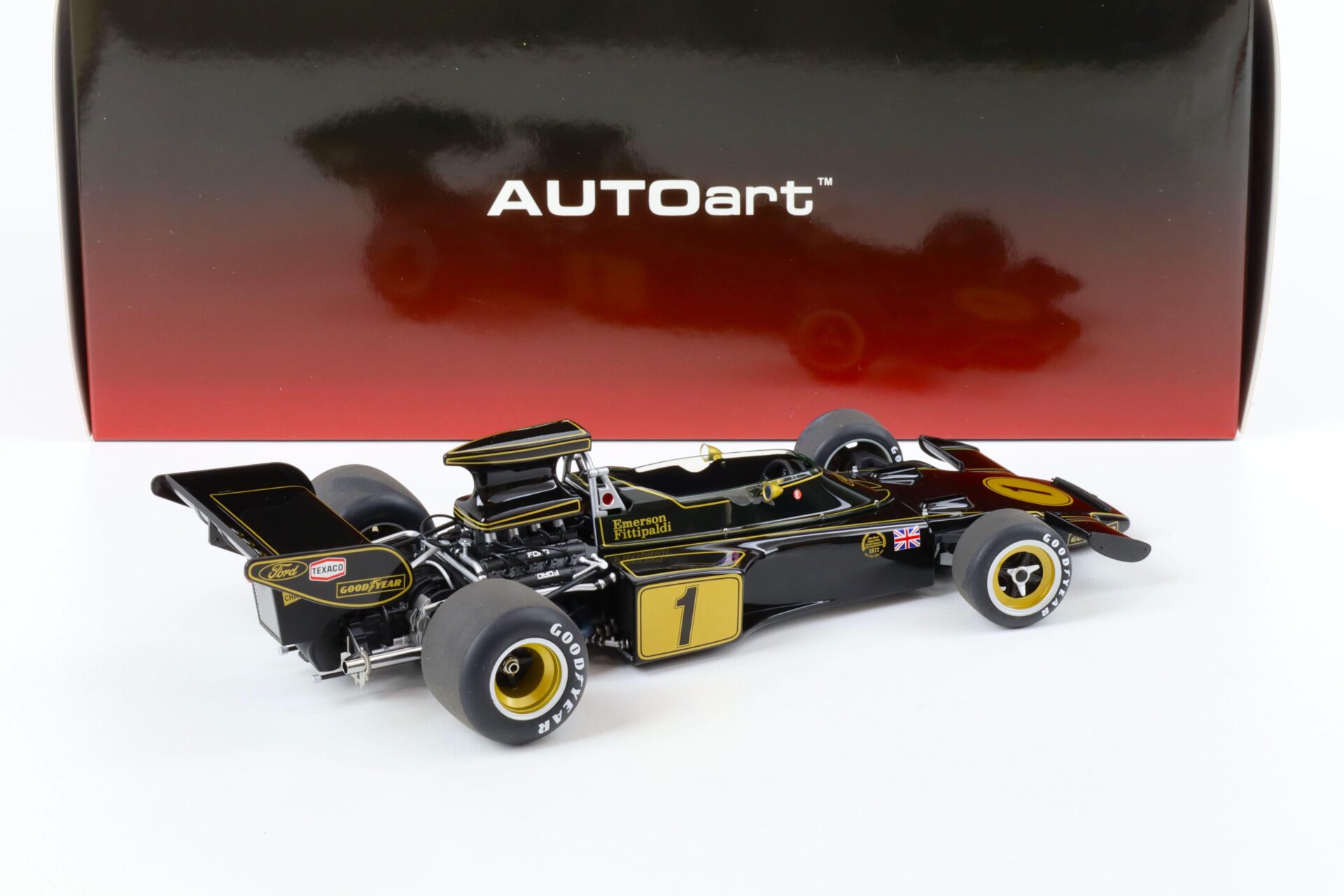 1:18 AUTOart Team Lotus Type 72E Grand Prix GP 1973 Emerson