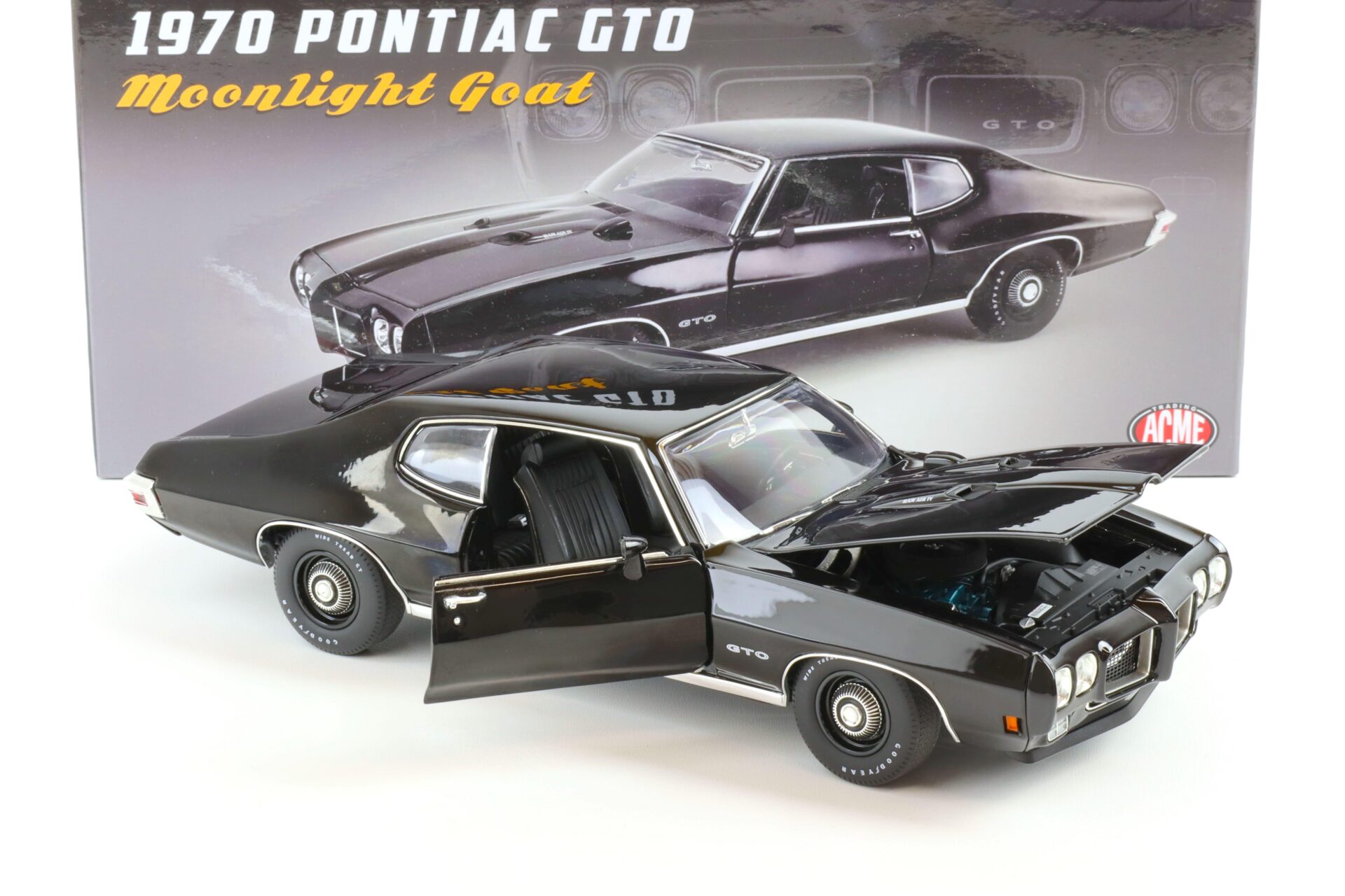 1:18 ACME 1970 Pontiac GTO Coupe Moonlight Goat A1801218