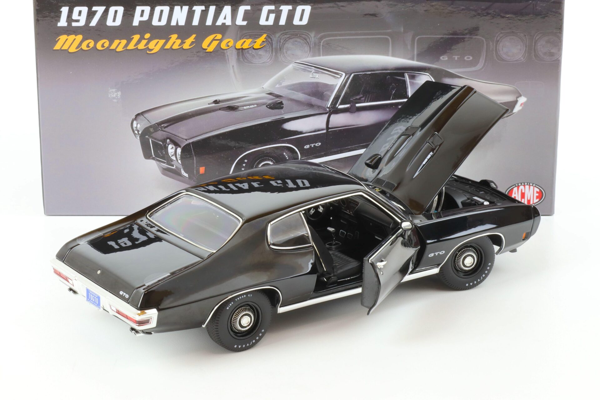 1:18 ACME 1970 Pontiac GTO Coupe Moonlight Goat A1801218