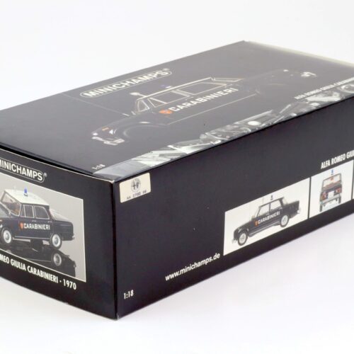 1:18 Minichamps Alfa Romeo Giulia CARABINIERI 1970 dark blue #55 - Image 4