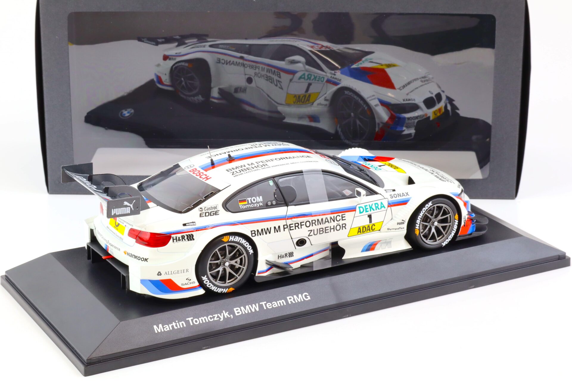 1:18 Minichamps BMW M3 DTM (E92) 2012 Martin Tomczyk Team RMG #1 DEALER VERSION