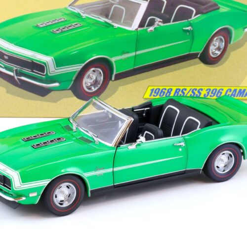 1:18 Exact Detail 1968 Chevrolet Camaro RS/ SS 396 Convertible green