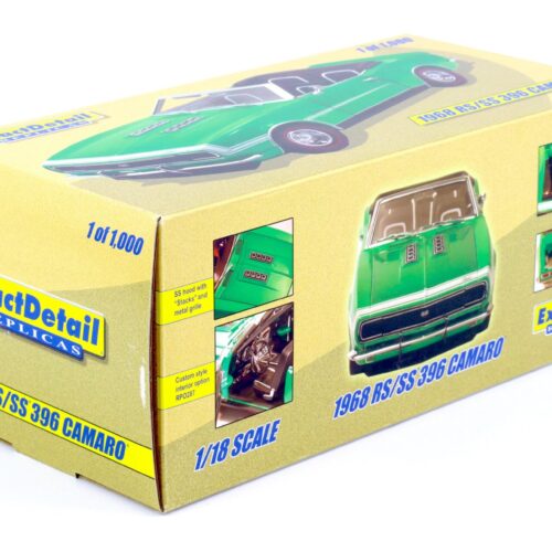 1:18 Exact Detail 1968 Chevrolet Camaro RS/ SS 396 Convertible green