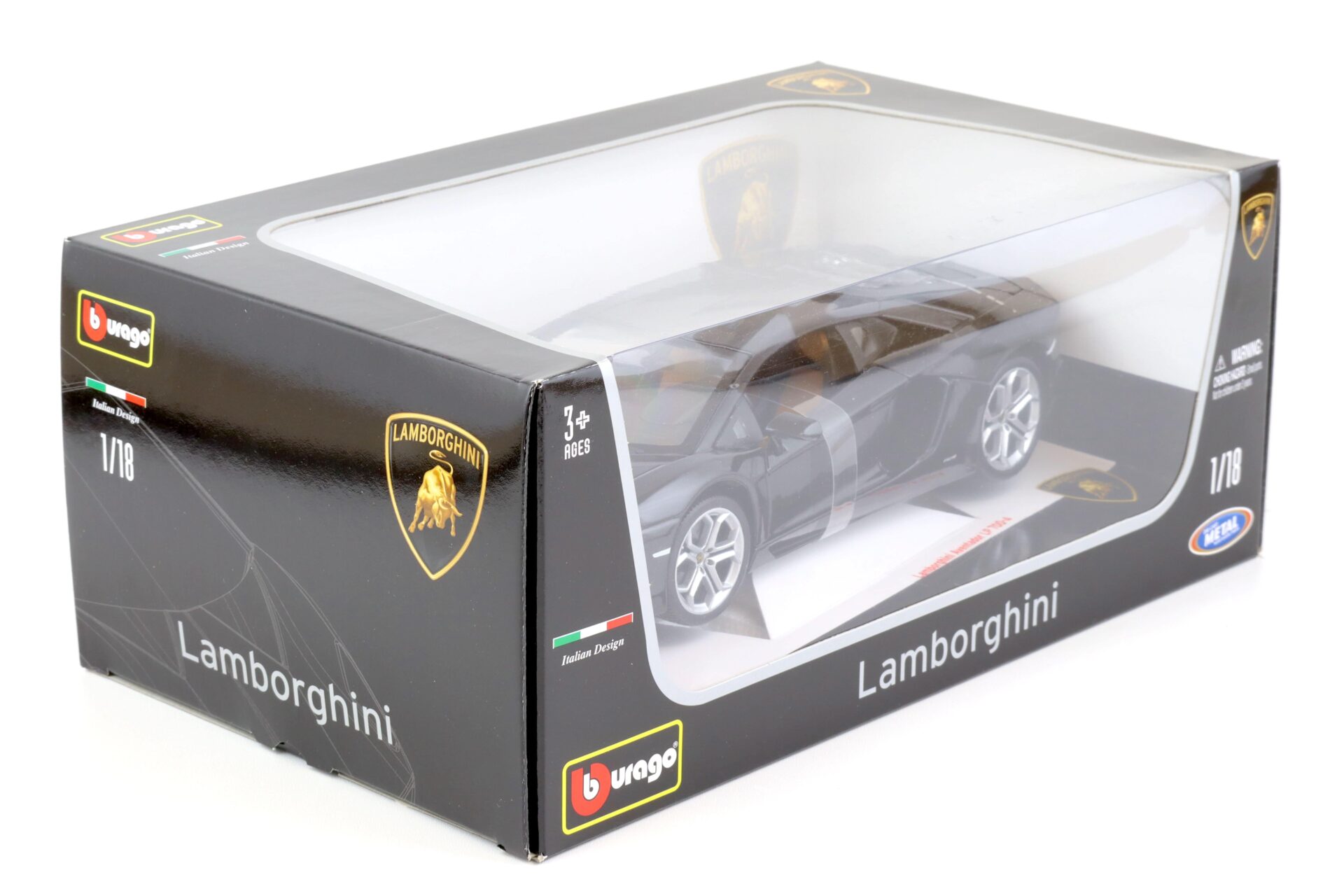 1:18 Bburago Lamborghini Aventador LP 700-4 black metallic