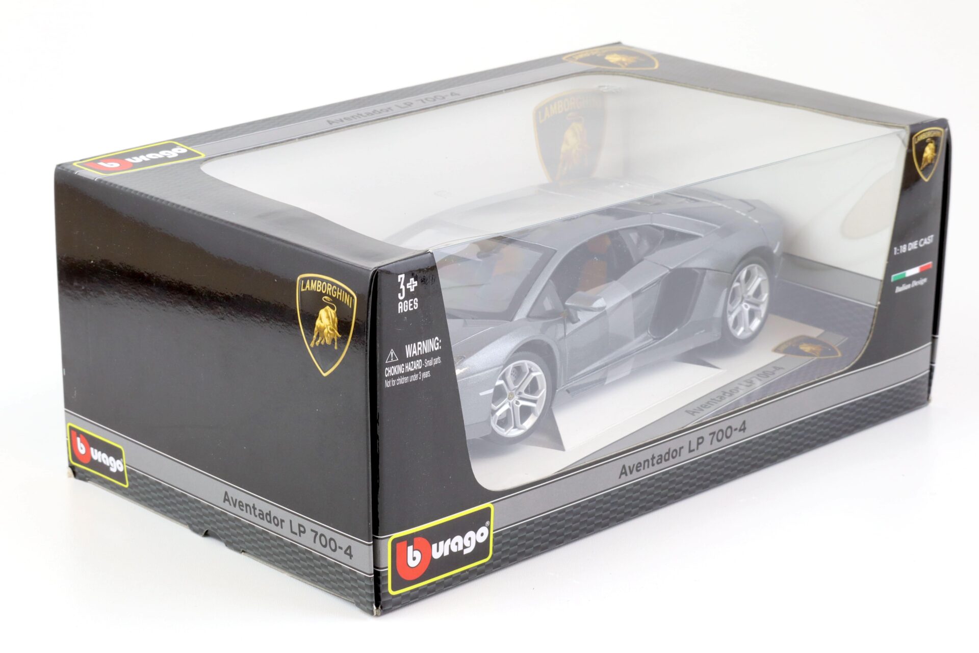 1:18 Bburago Lamborghini Aventador LP 700-4 grey metallic