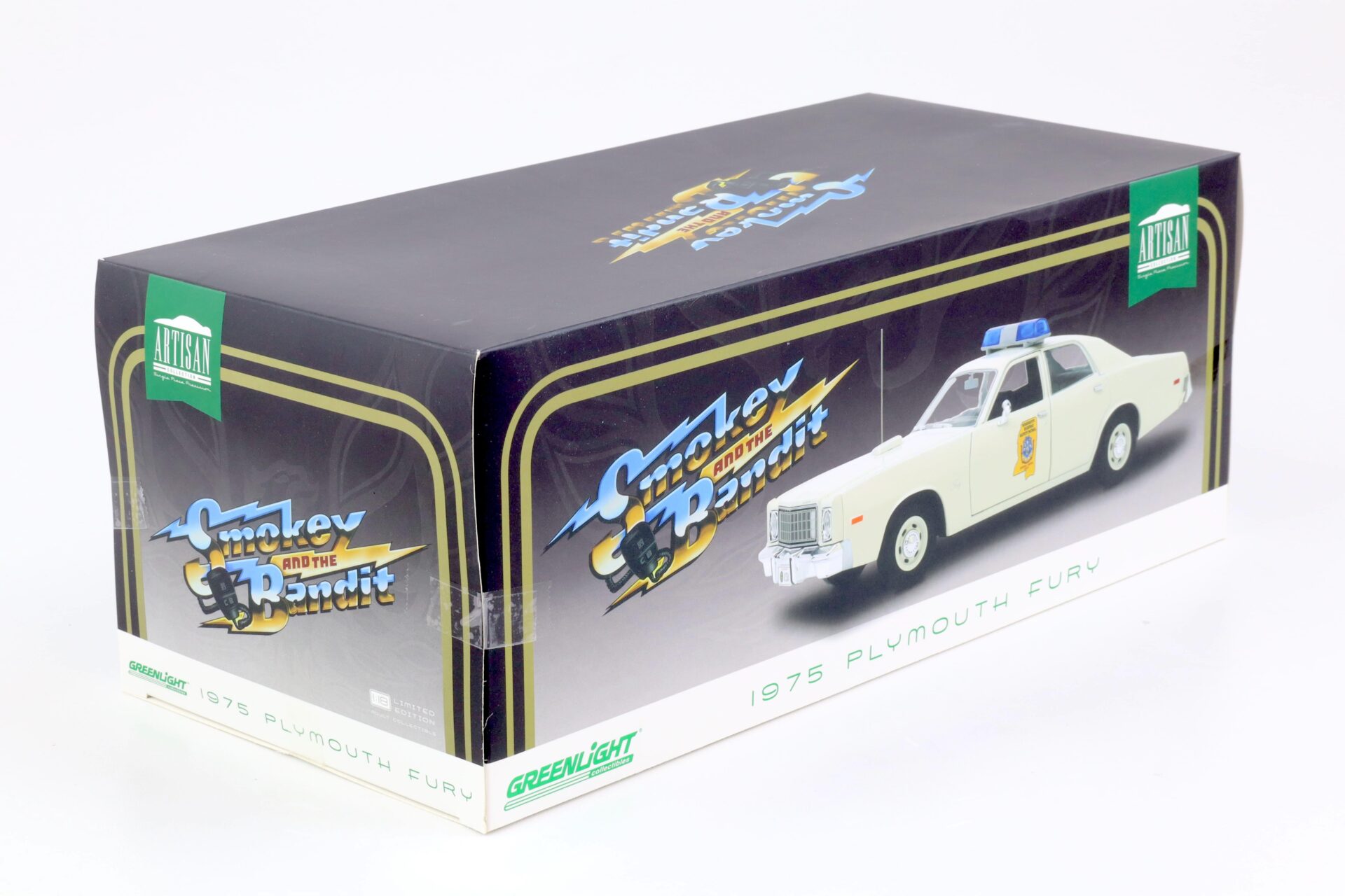 1:18 Greenlight 1975 Plymouth Fury Mississippi Highway Patrol SMOKEY & BANDIT