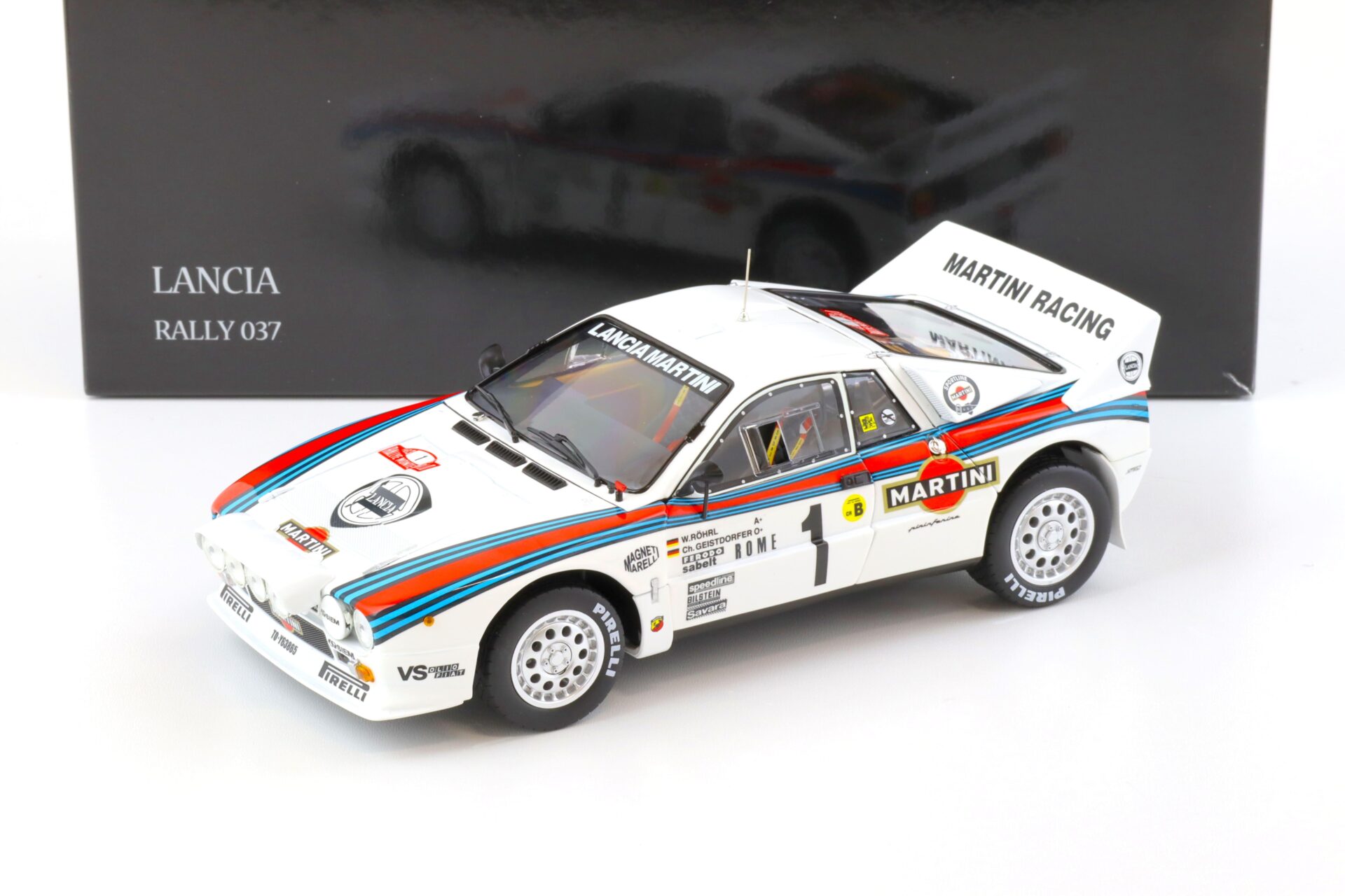 1:18 Kyosho Lancia 037 Rally Monte Carlo 1983 Röhrl/ Geistdörfer