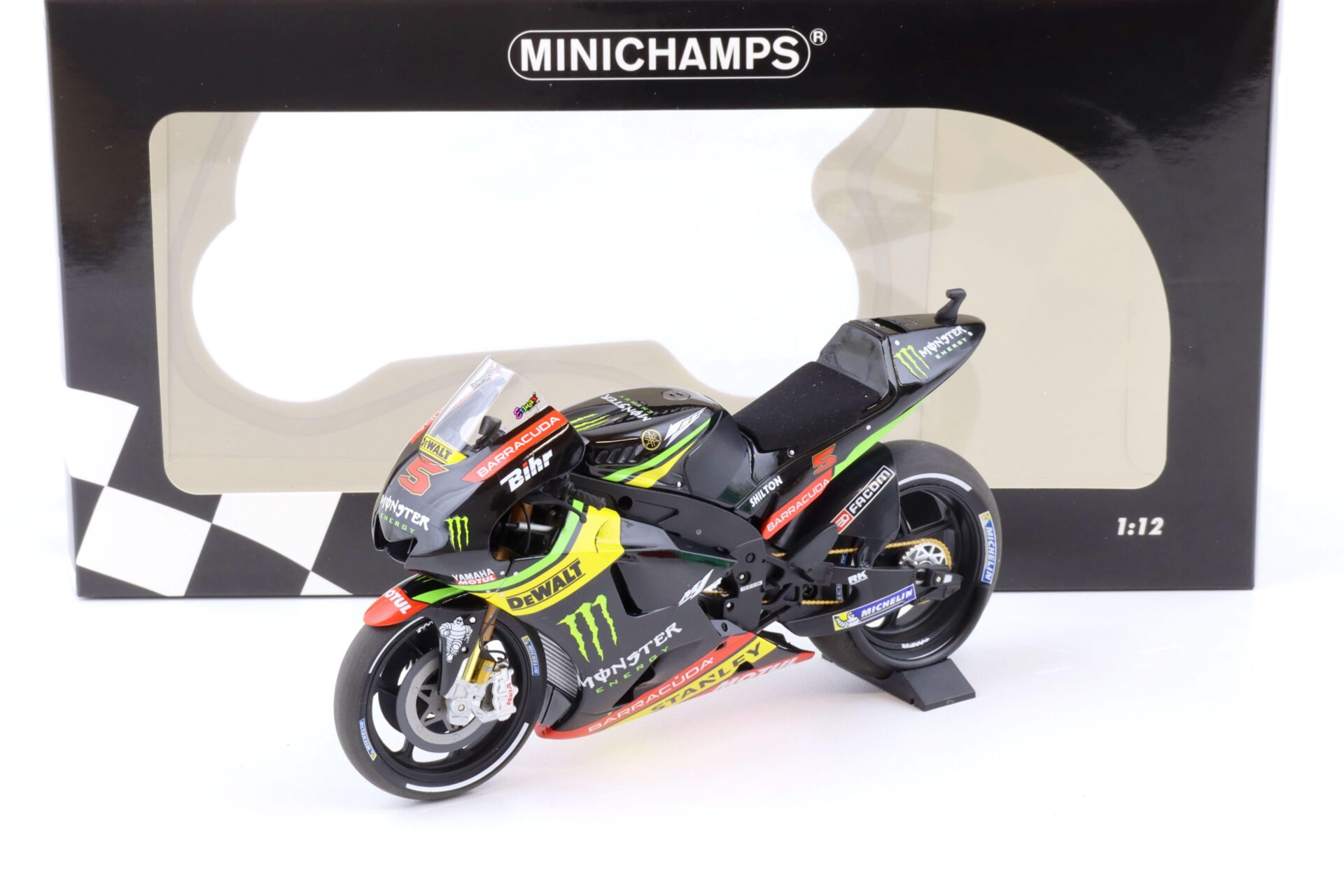 1:12 Minichamps Yamaha YZR-M1 Monster Yamaha Tech 3 Johann Zarco MotoGP 2017