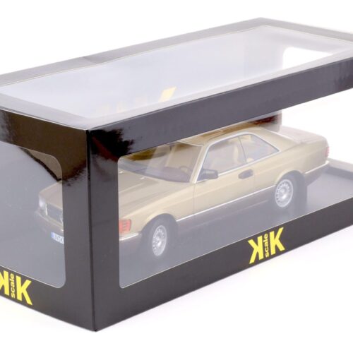 1:18 KK Scale Mercedes 500 SEC C126 Coupe 1987 gold metallic BANG BOOM BANG
