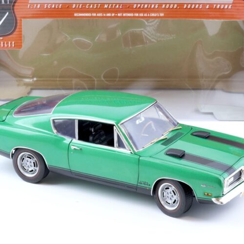 1:18 Highway61 1969 Plymouth Barracuda Cuda 340 green metallic