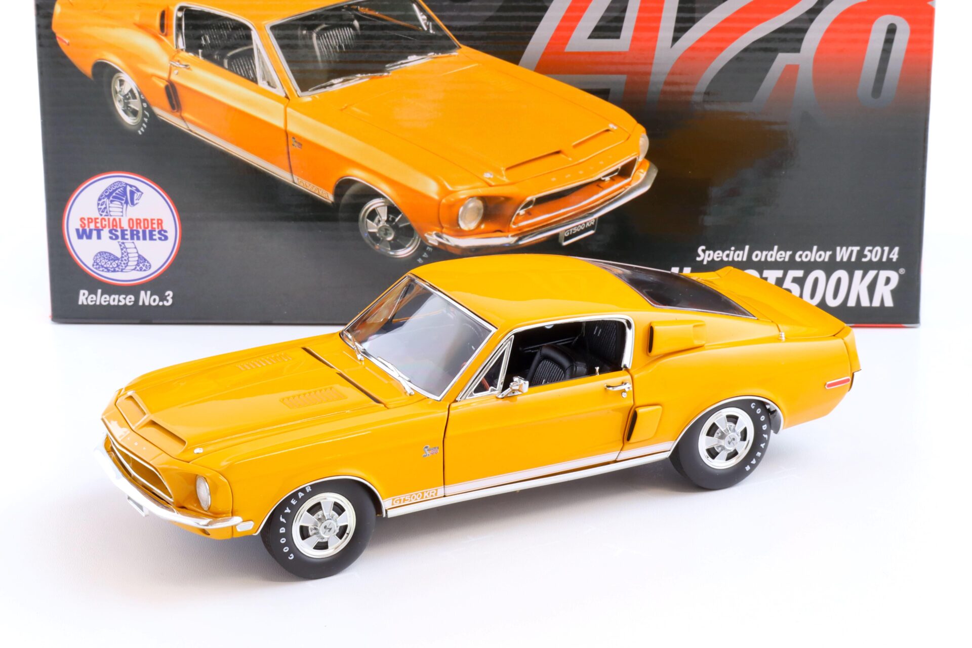 ID 72638 orig.jpg 1:18 ACME 1968 Shelby GT500KR orange WT5014 Release No. 3