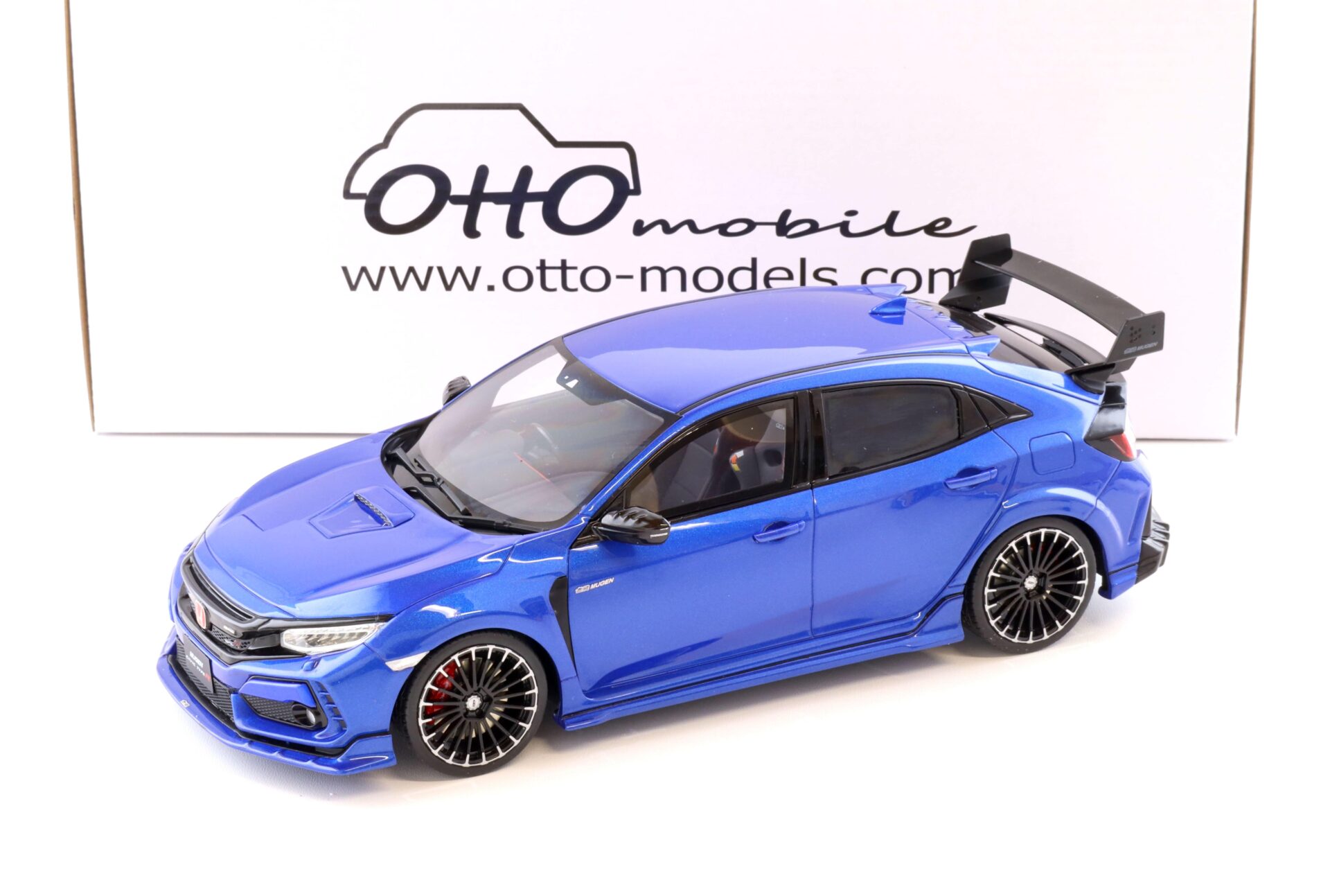 1:18 OTTO mobile OT987 Honda Civic FK8 Type R MUGEN blue metallic 2020