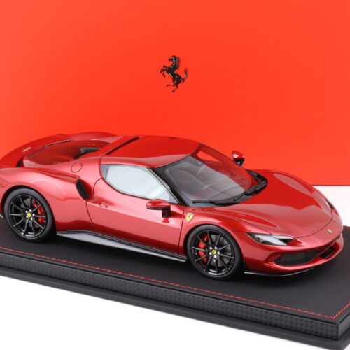 1:18 BBR Ferrari 296 GTB Rosso Imola red/ Carbon wheels - Limited 200 pcs.