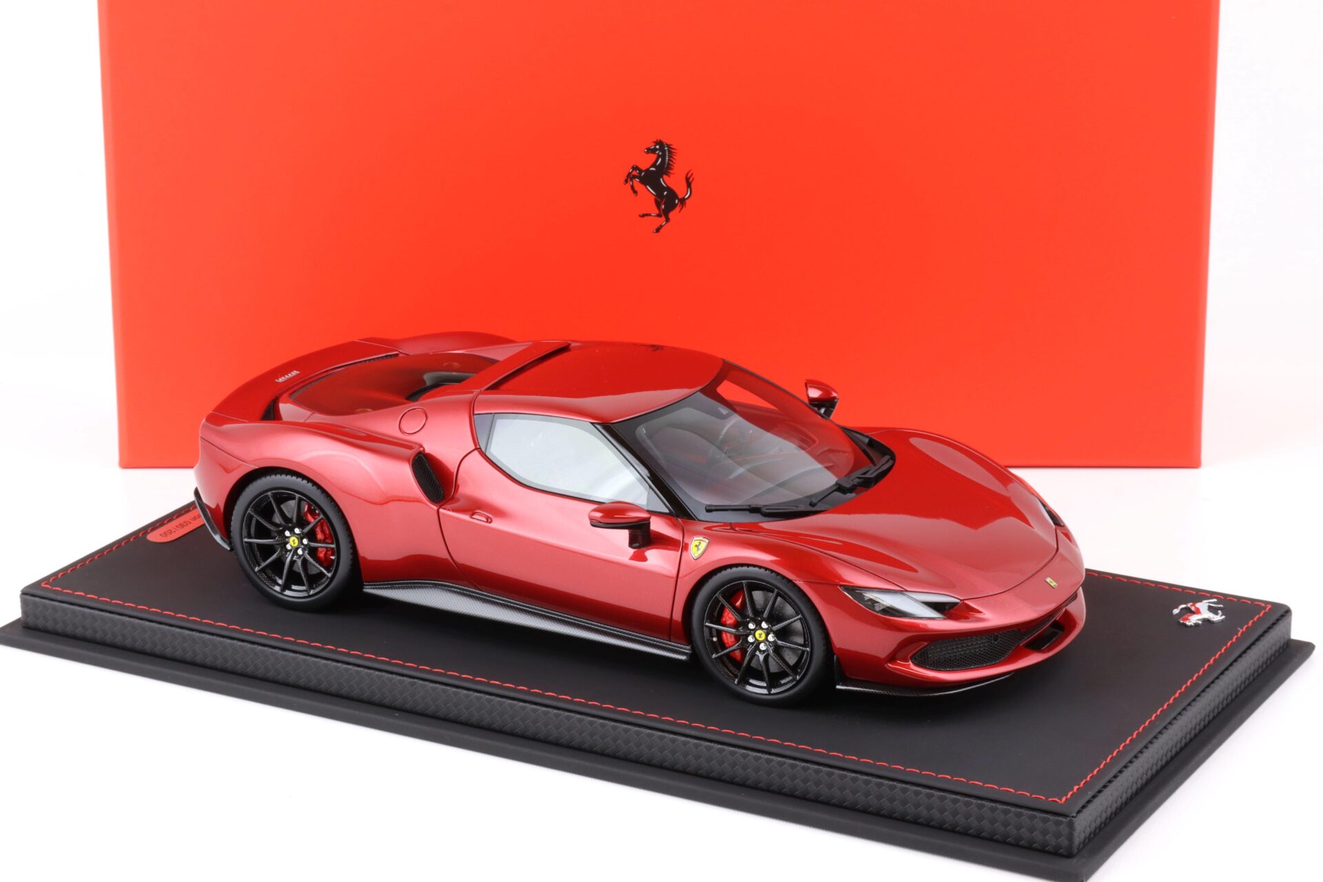 1:18 BBR Ferrari 296 GTB Rosso Imola red/ Carbon wheels - Limited 200 pcs.
