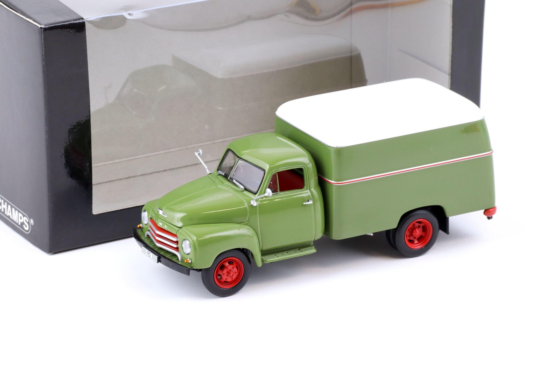 1:43 Minichamps Opel Blitz 1,75t Kofferwagen green/ black