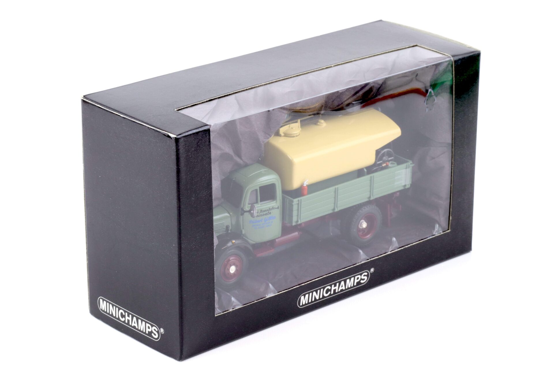 1:43 Minichamps Mercedes L 3500 K Kipper mit Aufsetztank Gilles, Stolberg