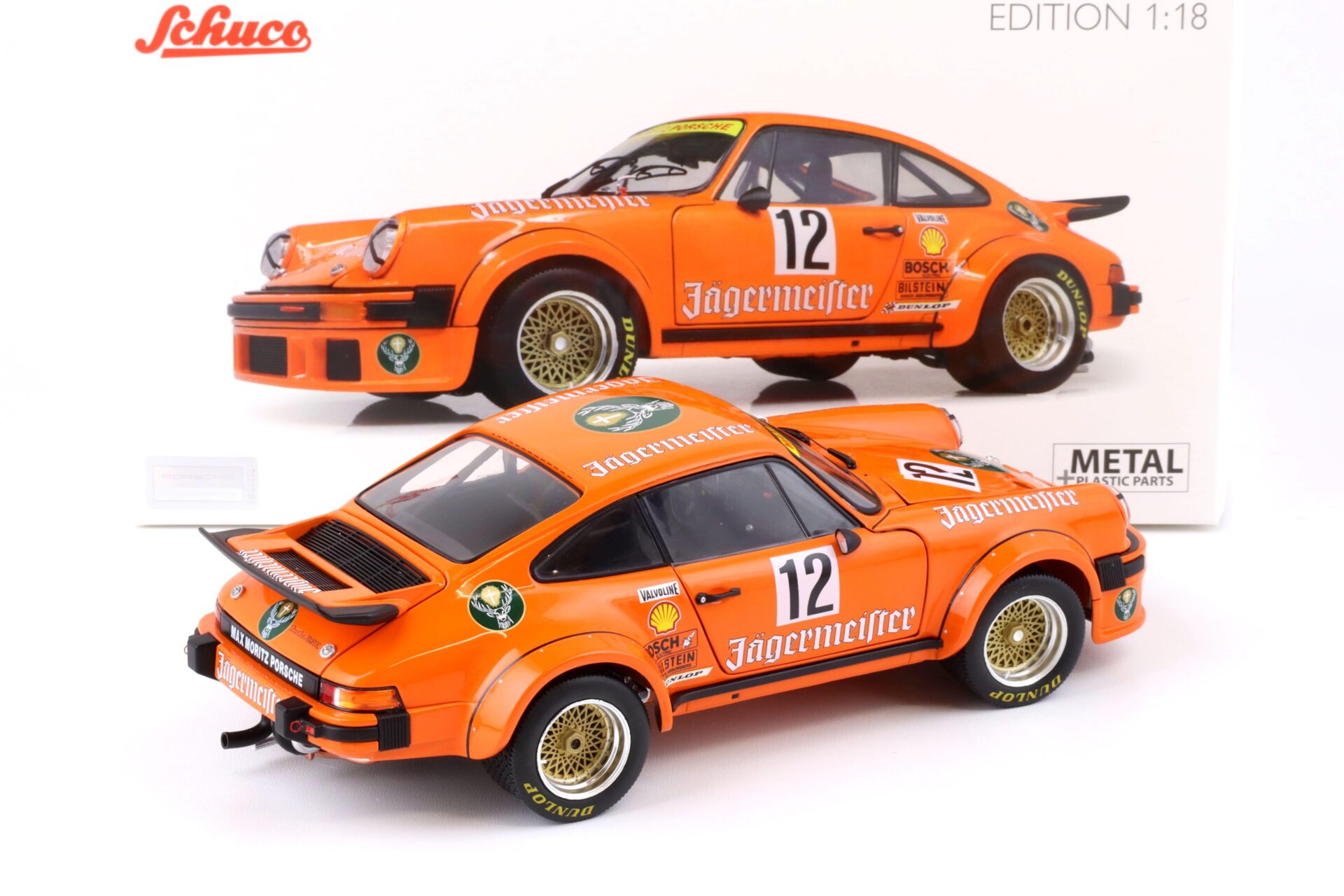 1:18 Schuco Porsche 934 RSR Jägermeister #12 Eifelrennen DRM 1976