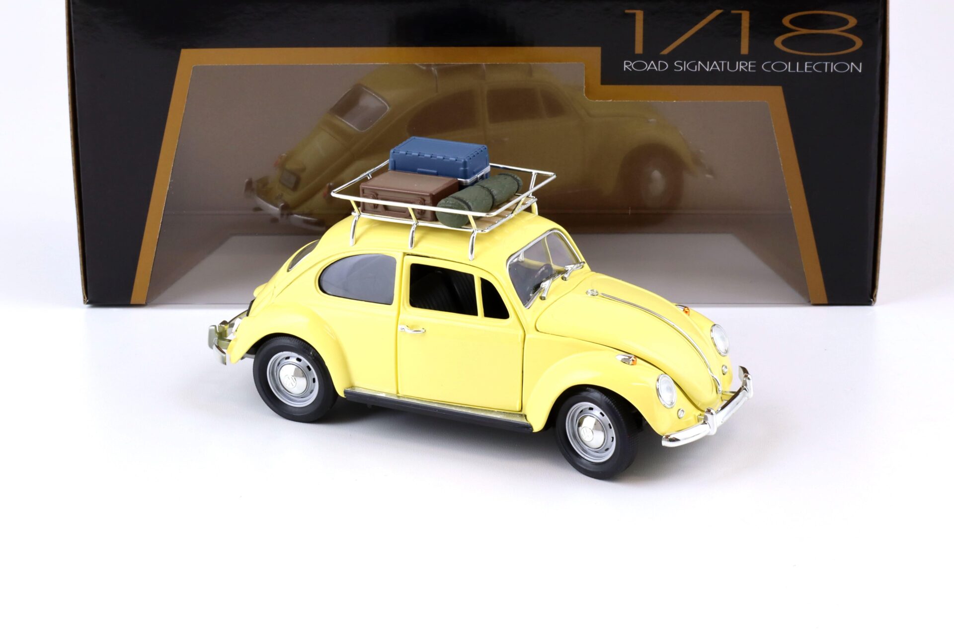 1:18 Road Signature 1967 Volkswagen VW Beetle Käfer Camping Version yellow
