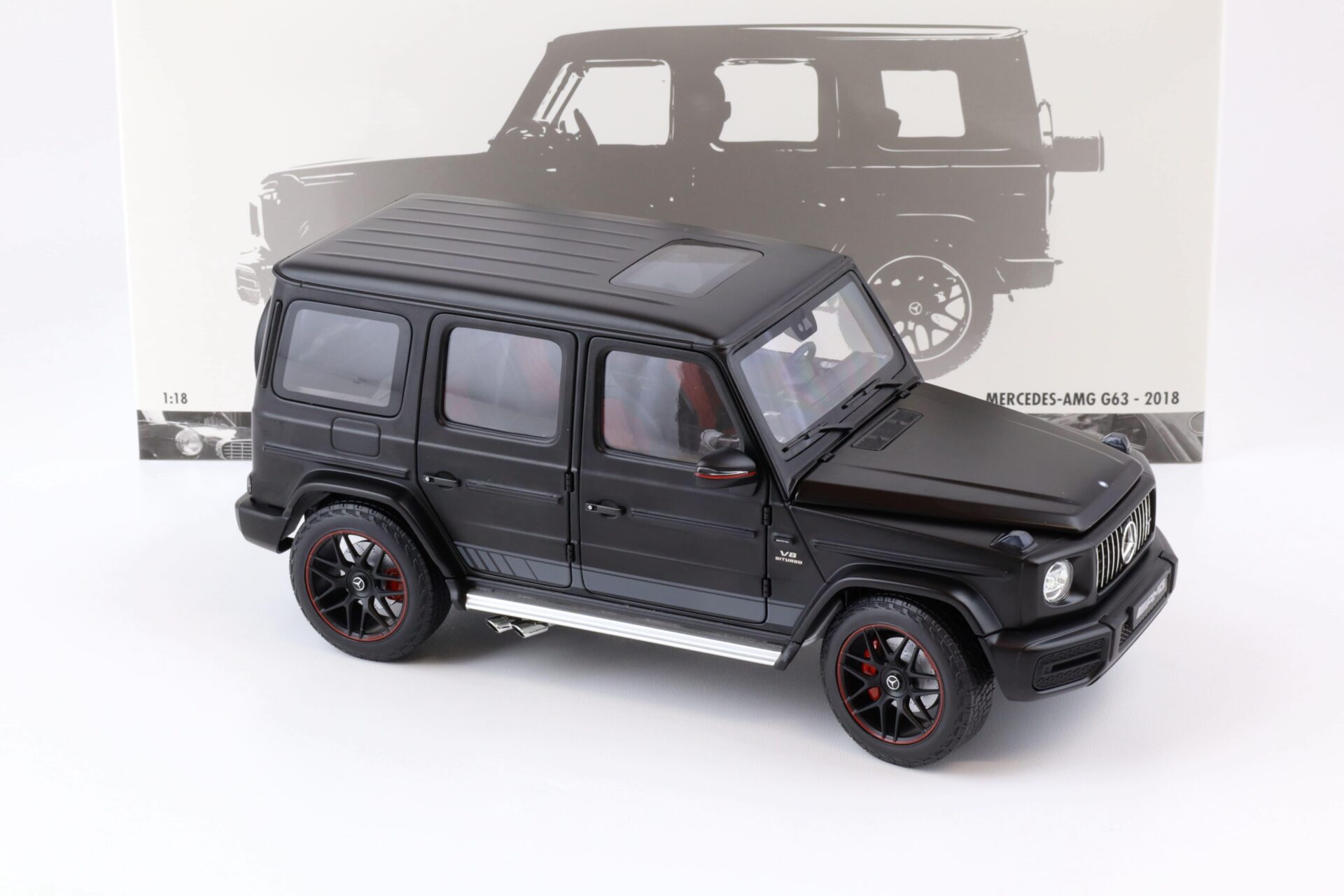 1:18 Minichamps Mercedes G63 AMG First Edition matt black 2018