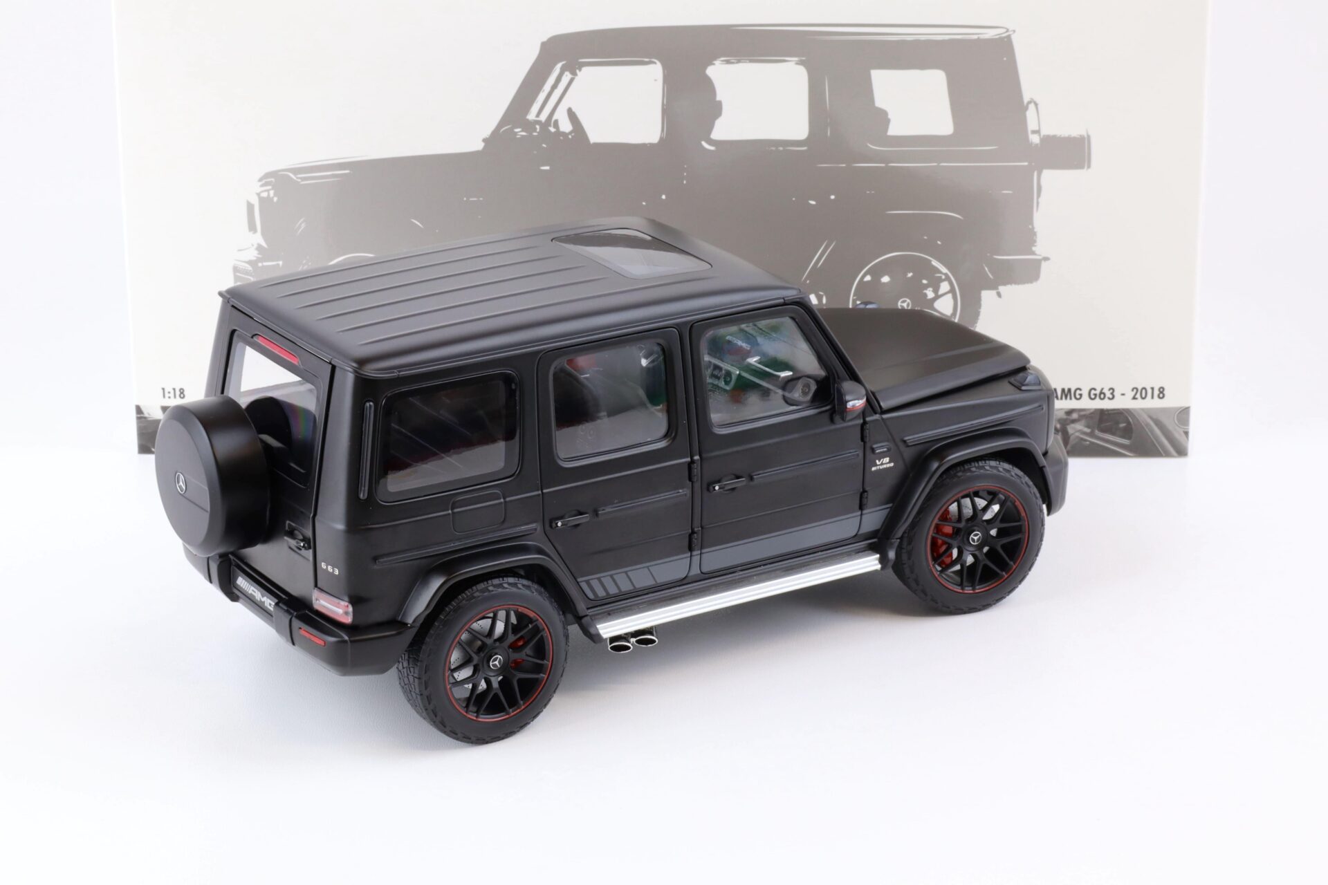 1:18 Minichamps Mercedes G63 AMG First Edition matt black 2018