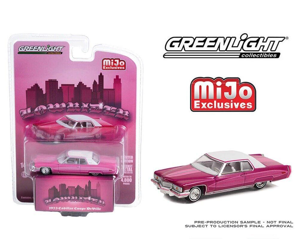 ID 73953 orig.jpg 1:64 Greenlight MIJO Exclusives Lowrider 1973 Cadillac Coupe DeVille pink/ white