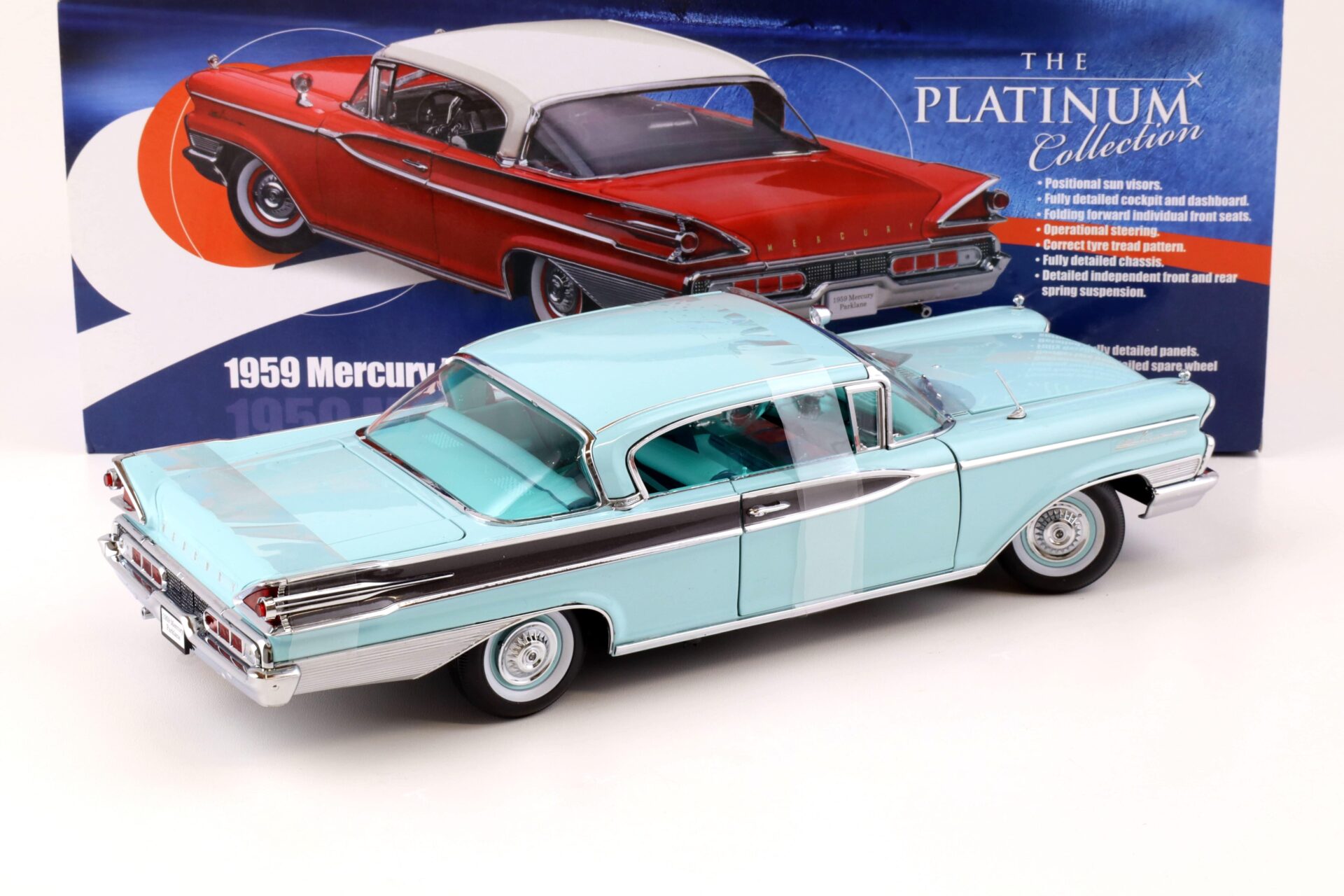 1:18 Sun Star 1959 Mercury Park Lane Hard Top twilight turquoise