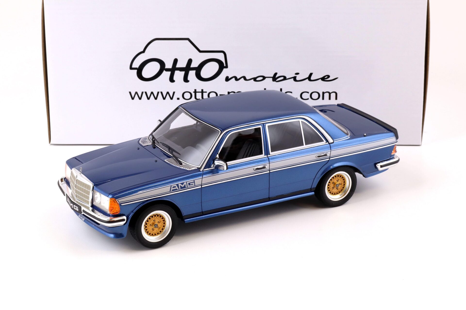 ID 74298 orig.jpg 1:18 OTTO mobile OT221 Mercedes-Benz 280E (W123) AMG 1985 lapis blue
