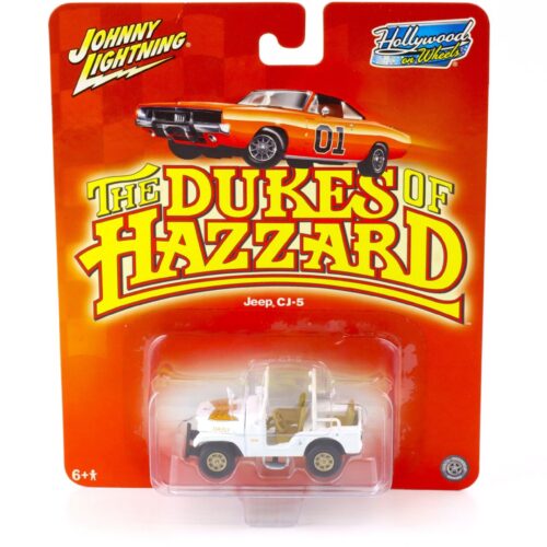 1:64 Johnny Lightning Jeep CJ-5 white THE DUKES OF HAZZARD