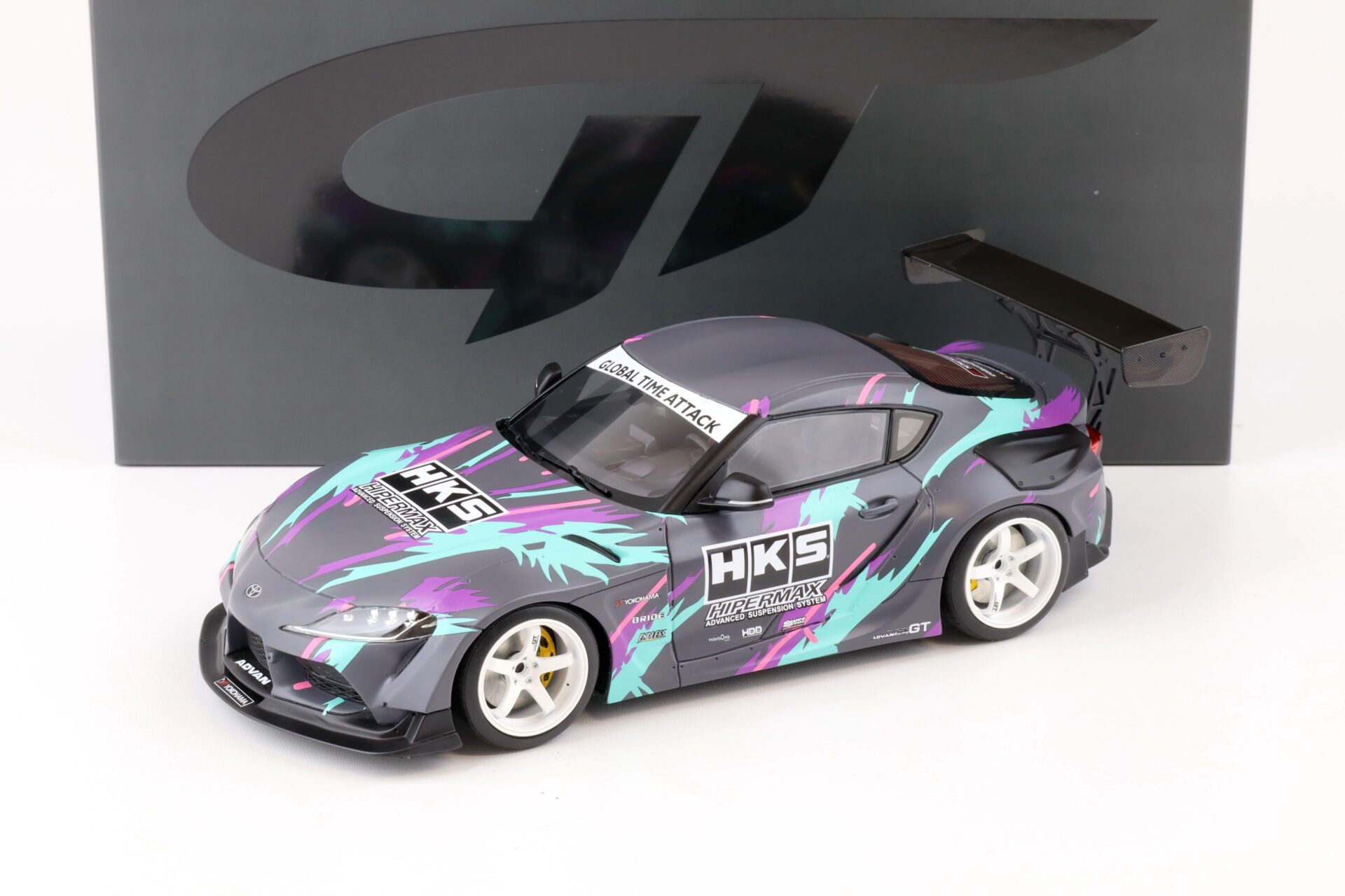 ID 74821 orig.jpg 1:18 GT Spirit GT407 Toyota Supra GR Coupe HKS grey 2019