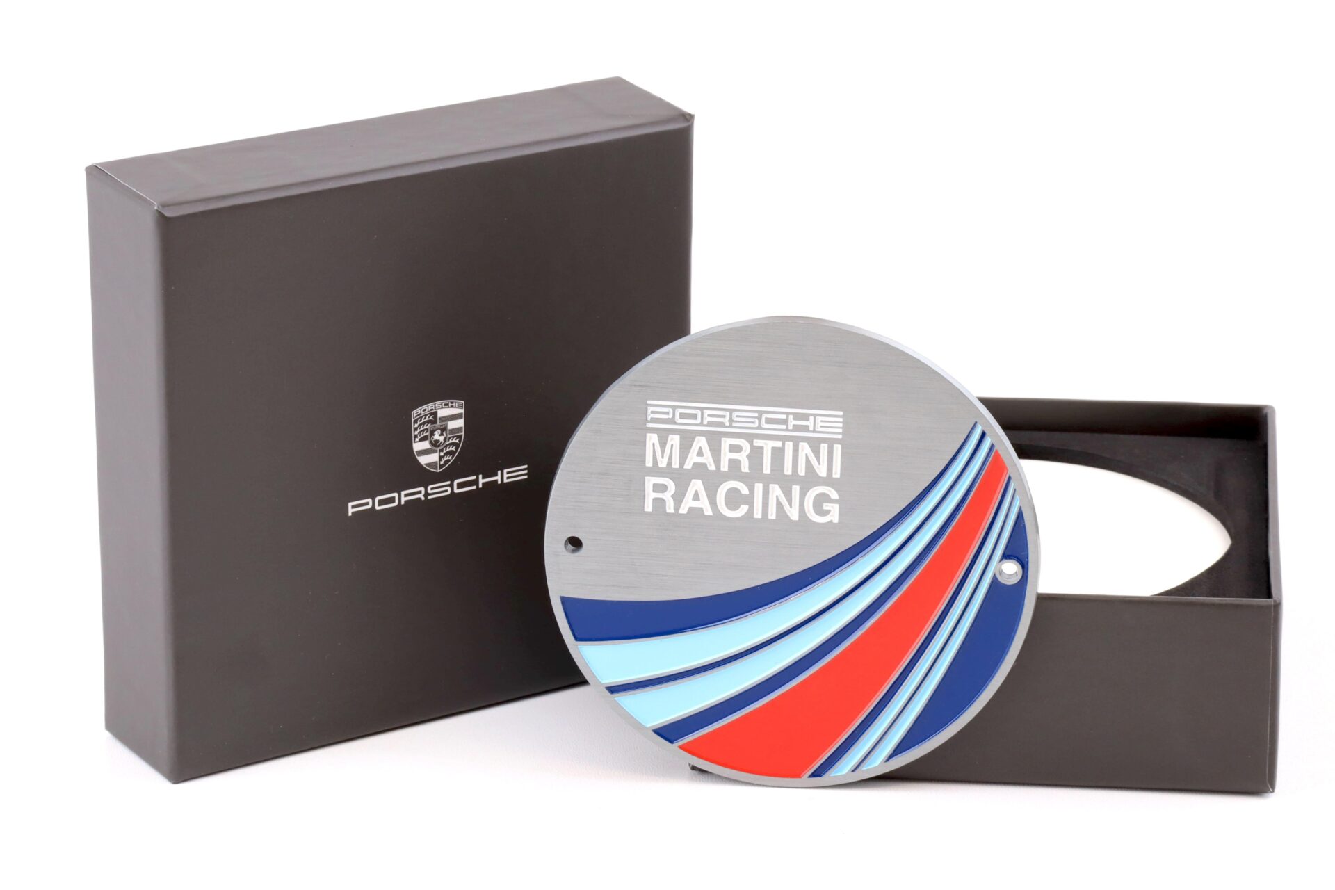 ID 74902 orig.jpg Original Porsche MARTINI RACING Grill Badge Emblem WAP DEALER VERSION
