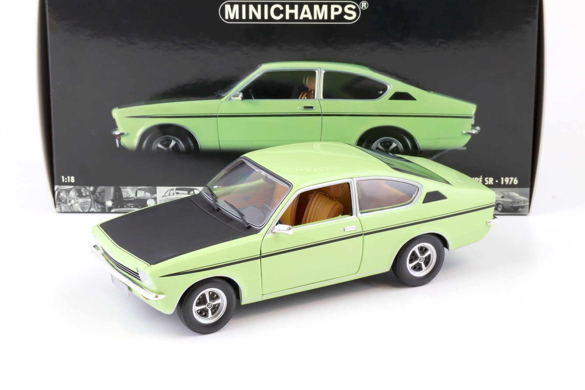 ID 75116 orig.jpg 1:18 Minichamps Opel Kadett C Coupe SR 1976 green/ black