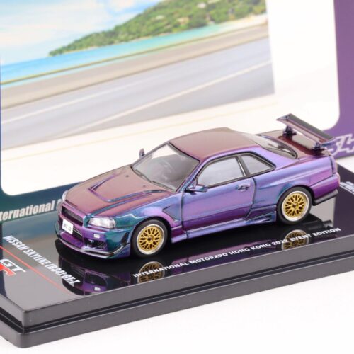 1:64 INNO64 Nissan Skyline (R34) GT-R Motorxpo Hong Kong 2022 magic purple