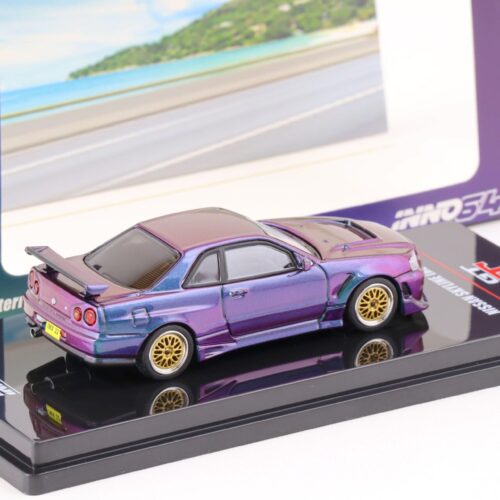 1:64 INNO64 Nissan Skyline (R34) GT-R Motorxpo Hong Kong 2022 magic purple