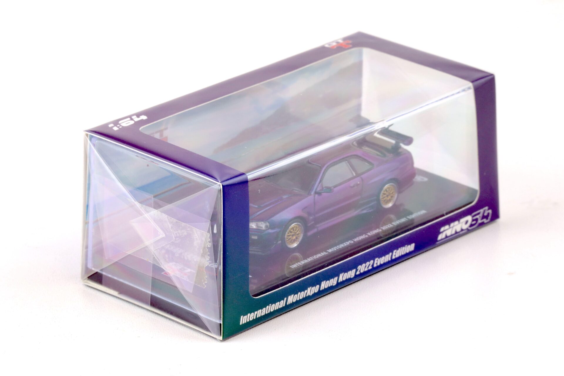 1:64 INNO64 Nissan Skyline (R34) GT-R Motorxpo Hong Kong 2022 magic purple