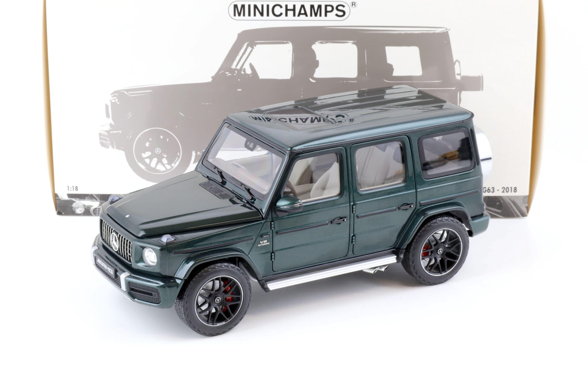 ID 75937 orig.jpg 1:18 Minichamps Mercedes G63 AMG G-Class (W 463) 2018 green metallic